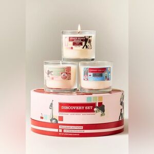 NWT Anthropologie x Imaginary Authors Discovery Candle Set ( 3 Candles)